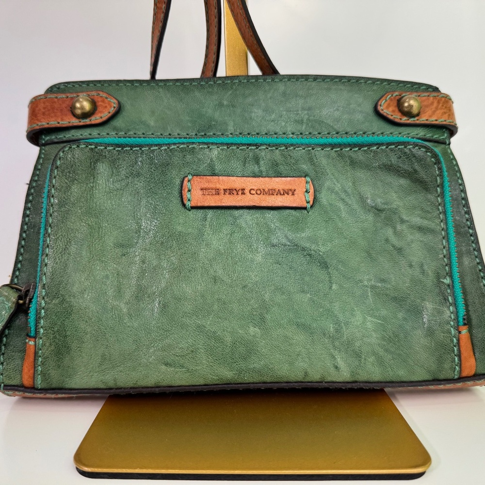Frye Crossbody – Rare Green Leather – Excellent Condition!